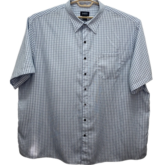Harbor Bay Other - Harbor Bay Mens Shirt Blue Size 3XL Short Sleeve Button Up Collar casual dressup